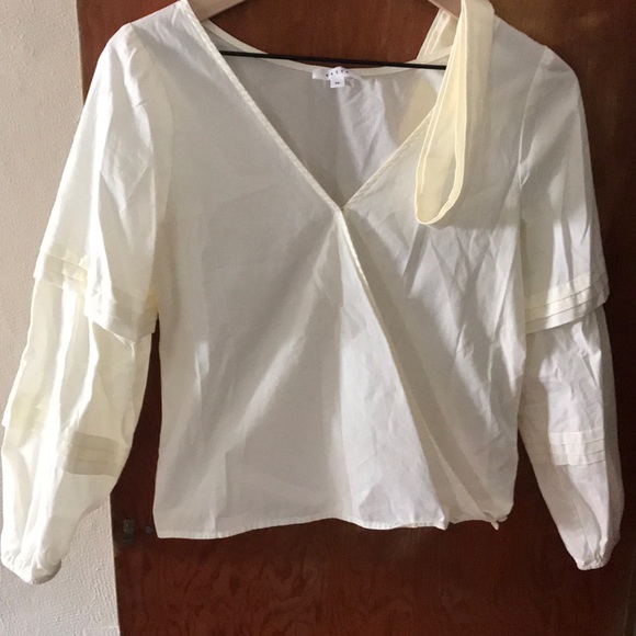 Vetta convertible poplin blouse ivory XS - Picture 3 of 7